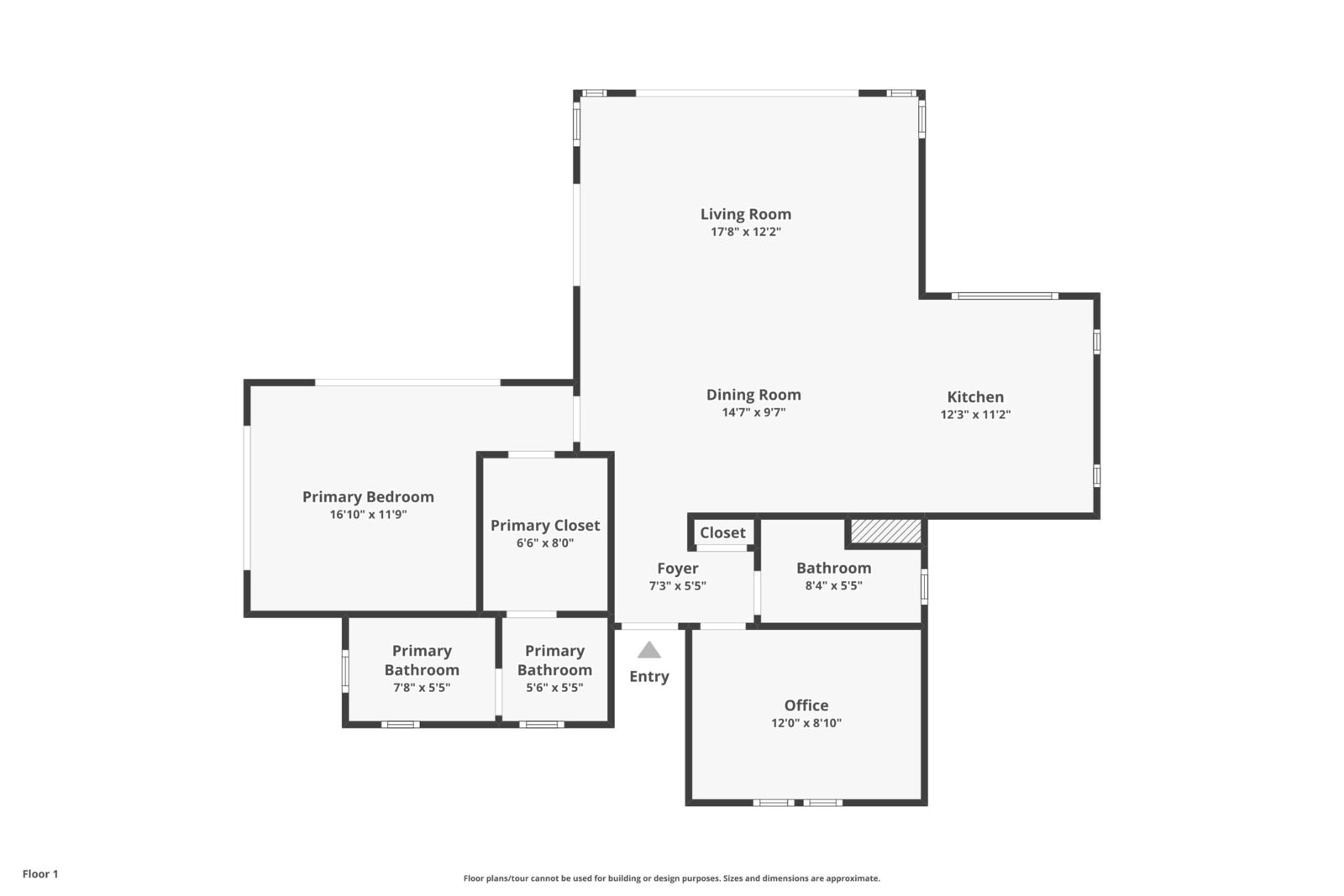 Floor plan of the main house